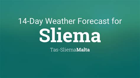 14 day weather sliema.